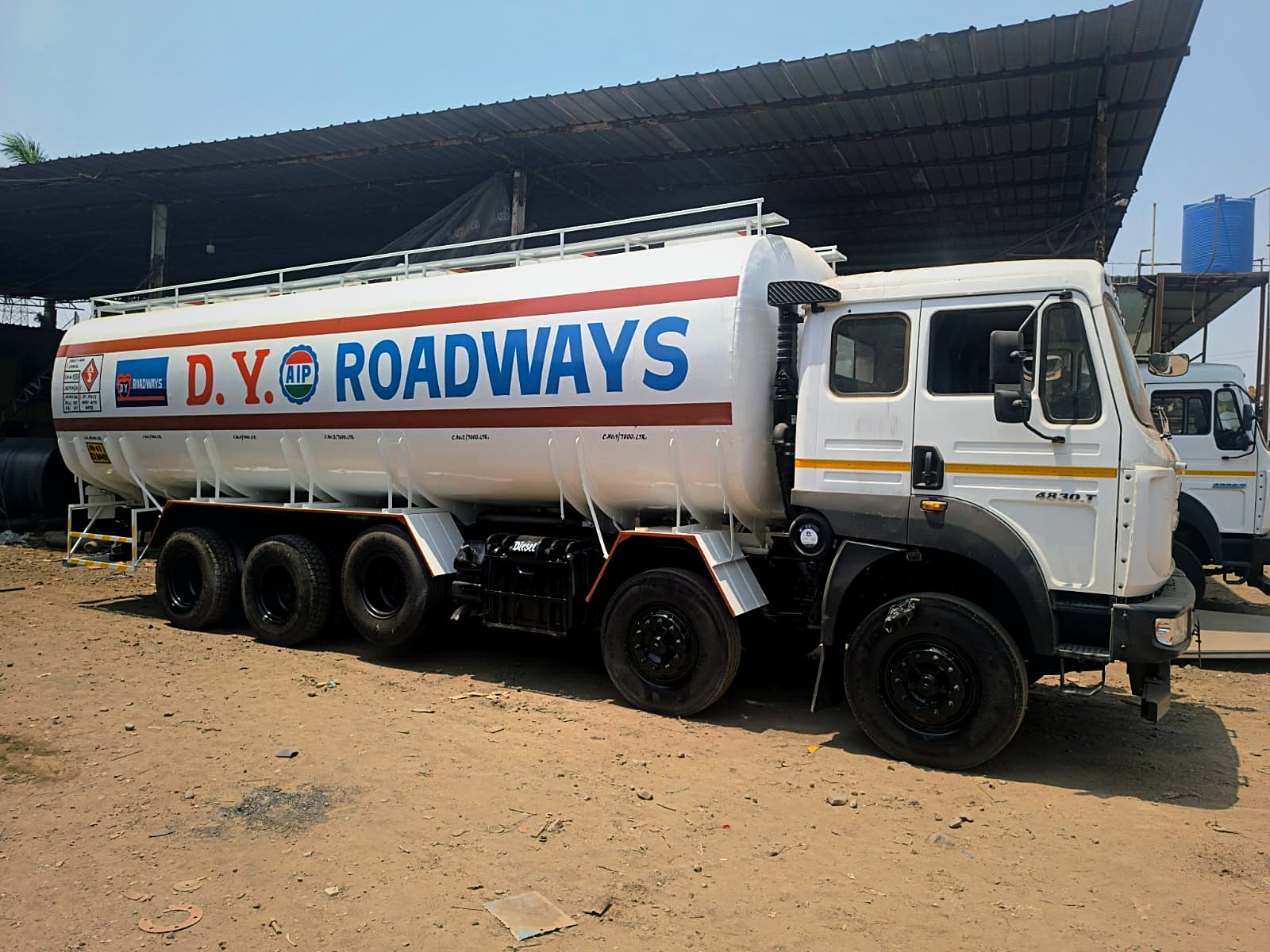 D.Y. Roadways chemical tanker truck
